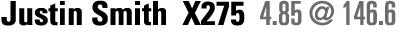 Justin Smith X275